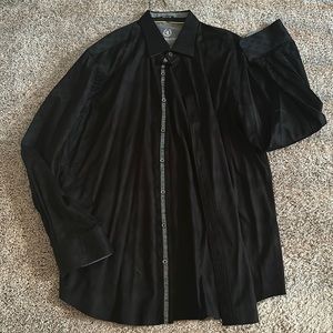 Robert Graham Black Button Down